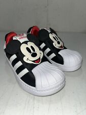 Zapatos para niños Adidas Disney Superstar 360 C talla 12 K Mickey Mouse Q46299 como nuevos segunda mano  Embacar hacia Argentina