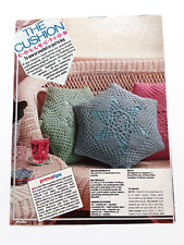 Crochet pattern cushion for sale  KING'S LYNN
