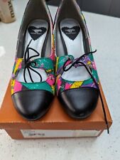 Black multicoloured shoes for sale  WOLVERHAMPTON