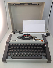 Olivetti Tropical Grey Portable Typewriter 1970's with case, Spares or Repair, used for sale  Shipping to South Africa
