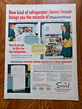 1952 Servel Electric Gas Ad  Refrigerator Home Freezer Miracle of Permacold, used for sale  Shipping to South Africa