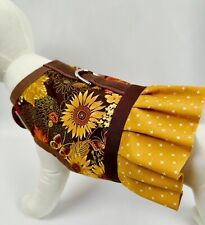 Arnés de ropa de vestir con volantes florales girasol de otoño segunda mano  Embacar hacia Argentina