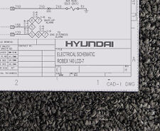 Usado, Escavadeira Hyundai ROBEX 140 LCD-7 diagrama de fiação elétrica manual comprar usado  Enviando para Brazil