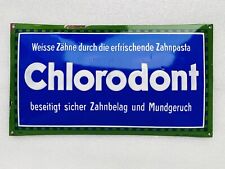 Emailschild chlorodont zahnpas gebraucht kaufen  Schiffweiler