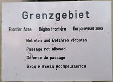 Grenzgebiet schild plaste gebraucht kaufen  Berlin