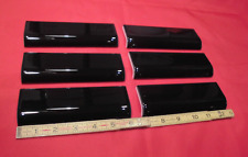 Black 2 x 6 in Ceramic Tile Mud Cap Bullnose Trim 2x6 inch American Olean 6 Pack, used for sale  Shipping to South Africa