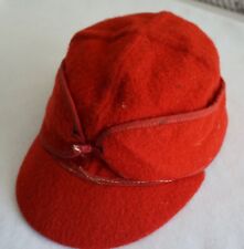 Abas de orelha vintage masculinas de lã Woolrich vermelho boné de caça, usado comprar usado  Enviando para Brazil