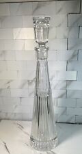 Vintage Lead Crystal Tall Decanter Deep Cut 16” Tall Excellent Condition for sale  Shipping to South Africa