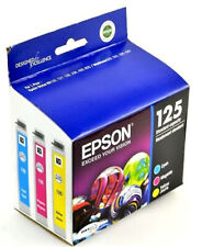 NOVO LACRADO Epson 125 Capacidade Padrão Color Multi-Pack Cartuchos de Tinta CMY comprar usado  Enviando para Brazil