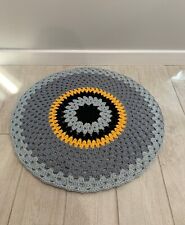 Alfombra redonda de punto hecha a mano de hilo de punto es lavable alfombra de punto , usado segunda mano  Embacar hacia Argentina