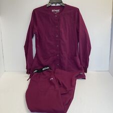 Grey's Anatomy Pro Wear by Barco Nurses Scrub Full Set Size Small Wine for sale  Shipping to South Africa