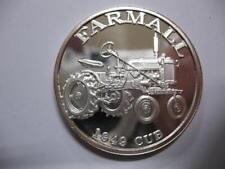 1-OZ  RARE FARMALL TRACTOR 1949 CUB  ENGRAVABLE .999 PURE SILVER COIN + GOLD for sale  Shipping to South Africa