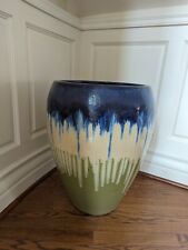 ceramic blue glazed vase for sale  Powell