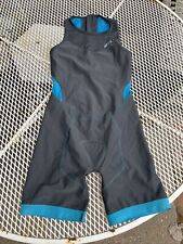 2XU Men’s Medium Tri Suit Rear Zip Triathlon Blue Gray Sleeveless Skinsuit used for sale  Shipping to South Africa