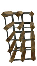 Wood & Metal Wine Rack Freestanding 8 Bottles  - Used -  |G233 E1T, used for sale  Shipping to South Africa