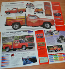 Usado, 1979 DODGE LI'L RED EXPRESS TRUCK SPECS INFO POSTER BROCHURA ORIGINAL ANÚNCIO 79 LIL comprar usado  Enviando para Brazil