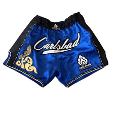 Shorts de boxe azul royal cetim muay thai MMA tamanho grande comprar usado  Enviando para Brazil