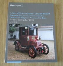 Bonhams catalogue veteran for sale  STOKE-ON-TRENT