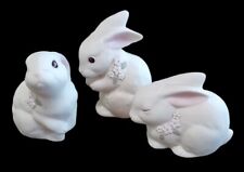 3 bonecos de porcelana originais Oxford coelhos brancos pintados à mão #1013 comprar usado  Enviando para Brazil