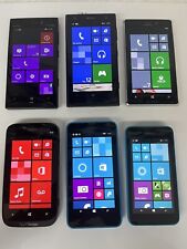 Lot Of (6) Nokia Lumia Series Windows Smartphones (Verizon AT&T T-Mobile) H29 for sale  Shipping to South Africa