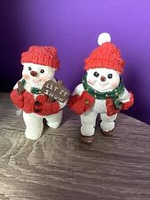 Two snowmen figure for sale  ADDLESTONE