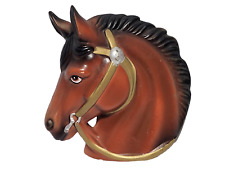Cabide/decoração de parede vintage 3D marrom cabeça de cavalo cerâmica comprar usado  Enviando para Brazil