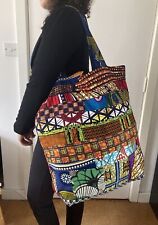 African Wax Print Patchwork Handmade large shopper tote bag for sale  Shipping to South Africa