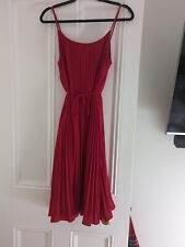 Red pleated dress for sale  LONDON