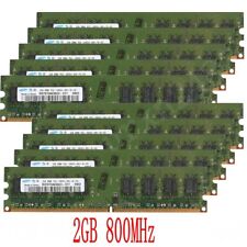 Used, For Samsung 20GB 10x2GB /1GB PC2-6400U DDR2 800MHz DIMM Intel PC IT Memory for sale  Shipping to South Africa