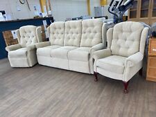 Beige fabric sofa for sale  BLYTH