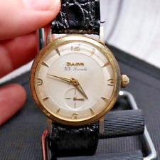Bulova 23j relógio masculino vintage corda manual mostrador bullseye pronto para uso 2 comprar usado  Enviando para Brazil