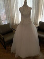 Oleg Cassini Wedding Dress Gown - Beaded and Tulle - Size 4 - New without Tags for sale  Shipping to South Africa