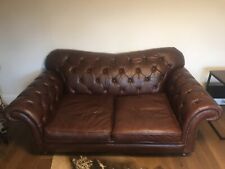 Chesterfield leather sofa for sale  NOTTINGHAM