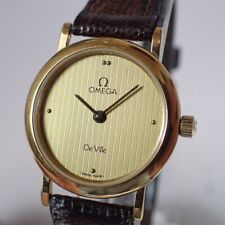 Relógio feminino Omega Deville quartzo redondo dourado funcionando comprar usado  Enviando para Brazil