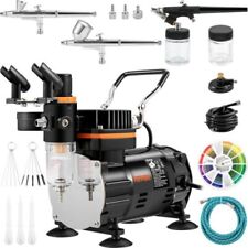 VEVOR Airbrush Kit Dual-action Airbrush Compressor Art Nail Tattoo Makeup Model, used for sale  Shipping to South Africa