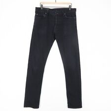 Jeans masculino slim fit escola pública 34* preto botão elástico mosca feito em Nova York EUA comprar usado  Enviando para Brazil