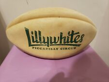 Vintage Rugby Ball Lillywhites Piccabilly Circus Very Worn , used for sale  Shipping to South Africa