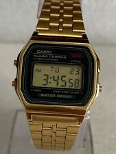 CASIO DIGITAL GOLD WATCH. A159WGE. for sale  Shipping to South Africa