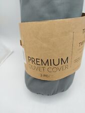 Premium Duvet Cover Set Ultra Soft Microfiber Bedding, Twin/Twin XL  Gray  for sale  Shipping to South Africa