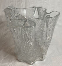 Hadeland Norway Furu art glassverk handkerchief vase. til salgs  Frakt til Norway