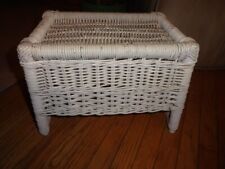 Vintage white wicker for sale  Medway