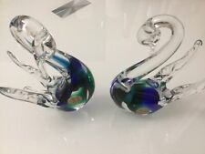 Murano glass swans for sale  COLCHESTER