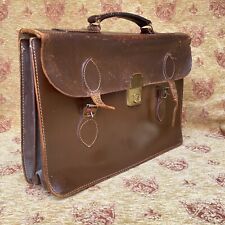 Vintage briefcase brown for sale  LYDNEY