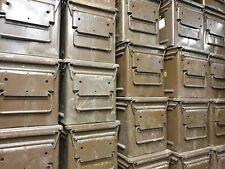 British Army Storage Ammo Box Tin Heavy Duty Military Toolbox A480 Metal  for sale  Shipping to South Africa