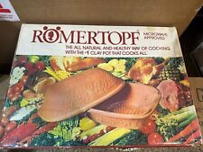 Vintage Romertopf Terra Cotta Clay Baker Baking Roaster RECO USA Microwave for sale  Shipping to South Africa