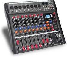 Pro 8 Channel Bluetooth Studio Audio Mixer Live Sound Mixing Console with USB  for sale  Shipping to South Africa