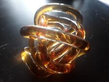 Glass knot amber for sale  GLASGOW