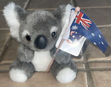 Recuerdos felices de Australia recuerdos de 4"" oso koala plus con bandera y etiquetas lindo segunda mano  Embacar hacia Argentina