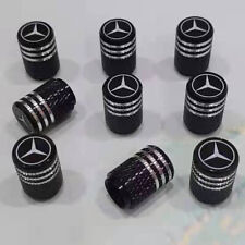 4 Silver Black Tire Air Valve Stem Cap Fits Most Mercedes Cars Wagons & SUVs for sale  Shipping to South Africa