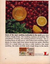 Luden's Cherry Cough Drops Honey Lemon Soothing 1965 Vintage Print Ad-C-2.1 for sale  Shipping to South Africa
